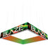 Blaze™ 3D Square Hanging Light Box · 12' × 2'