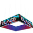Blaze™ 3D Square Hanging Light Box · 12' × 3'