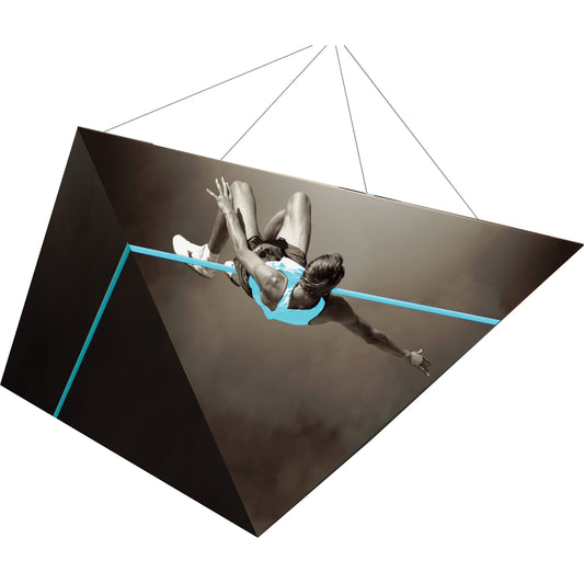 Formulate® Master Hanging Banner Sign · 10′ × 5′ Four-Sided Pyramid