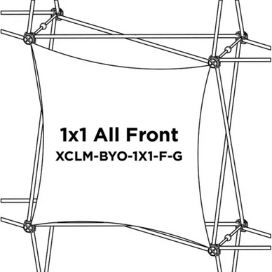 Replacement Graphics for Xclaim 5′ × 5′ Tabletop Display · Kit 01