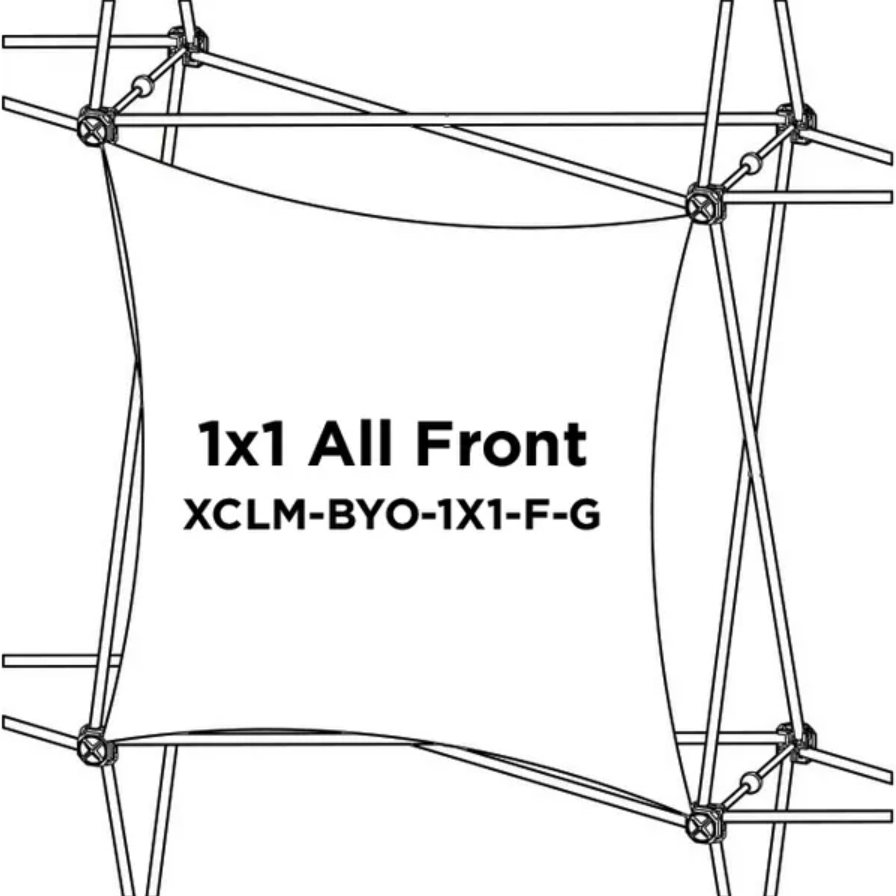 Replacement Graphics for Xclaim 5′ × 5′ Tabletop Display · Kit 01
