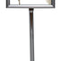 Advocate™ 8½″ × 11″ Poster Display Stand · Adjustable Height