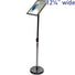 Advocate™ 8½″ × 11″ Poster Display Stand · Adjustable Height
