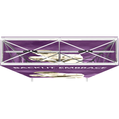 Embrace™ Tension Fabric Display · 5′ wide × 7½′ tall (BACKLIT)