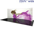Formulate® Master Tradeshow Backdrop, Curved · 20′ wide, 7½′ tall
