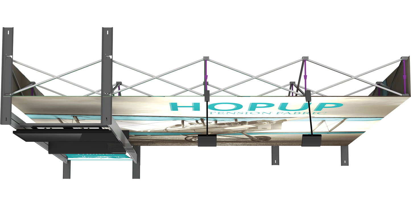 Hopup™ Pop-Up Display, Straight · 10′w × 7½′h + Kit·03