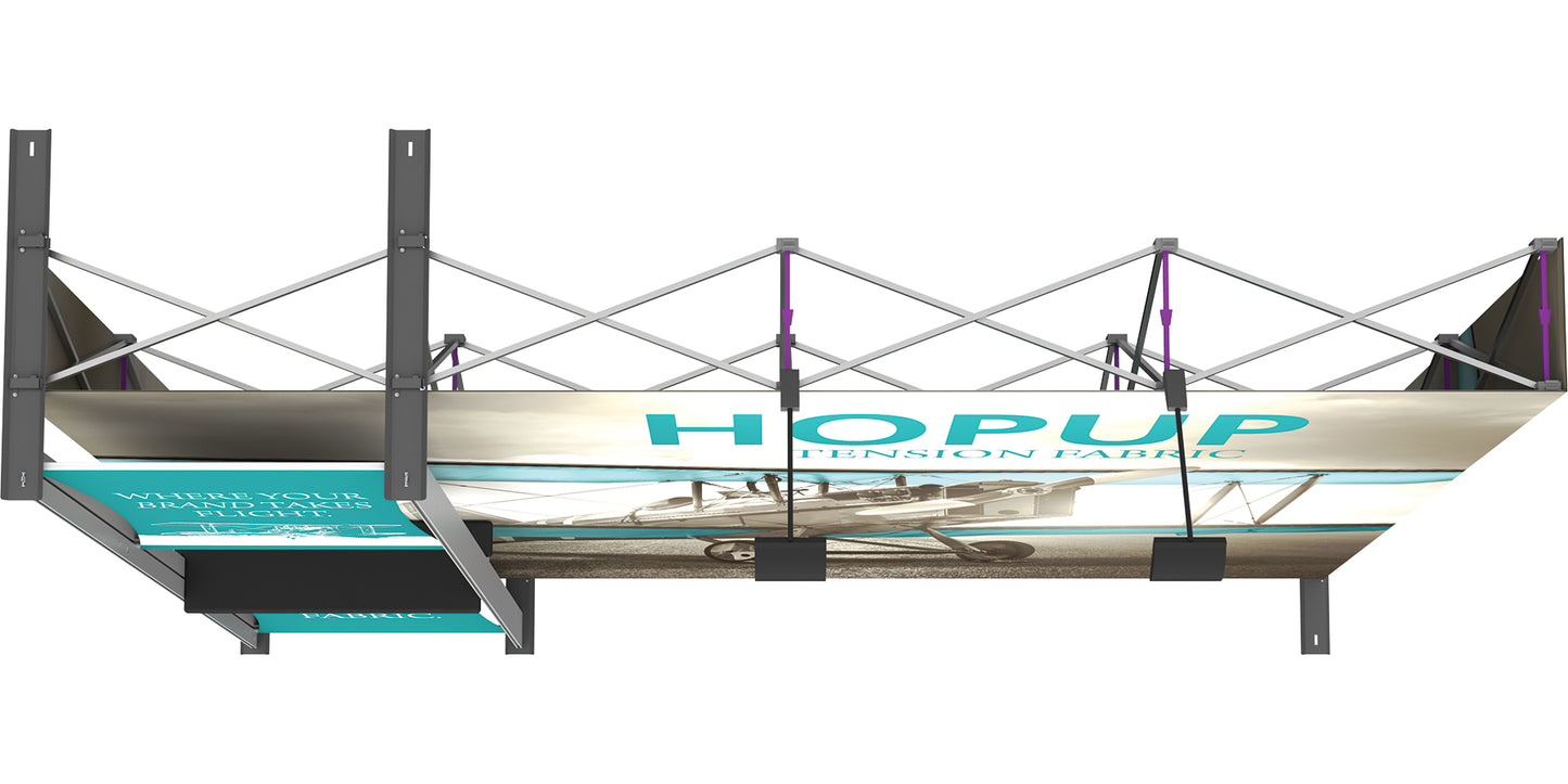 Hopup™ Pop-Up Display, Straight · 10′w × 7½′h + Kit·04