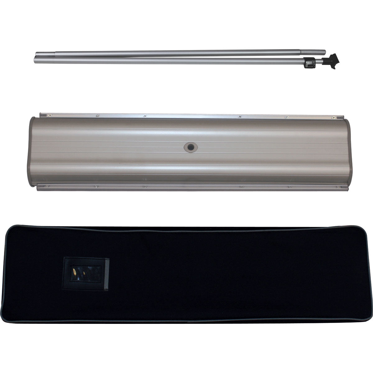 Orient™ 800 Double-Sided Retractable Banner Stand · 31½″ wide