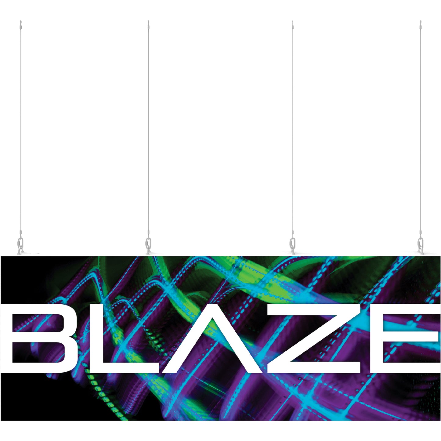 Blaze™ Hanging Light Box · 8' × 3'