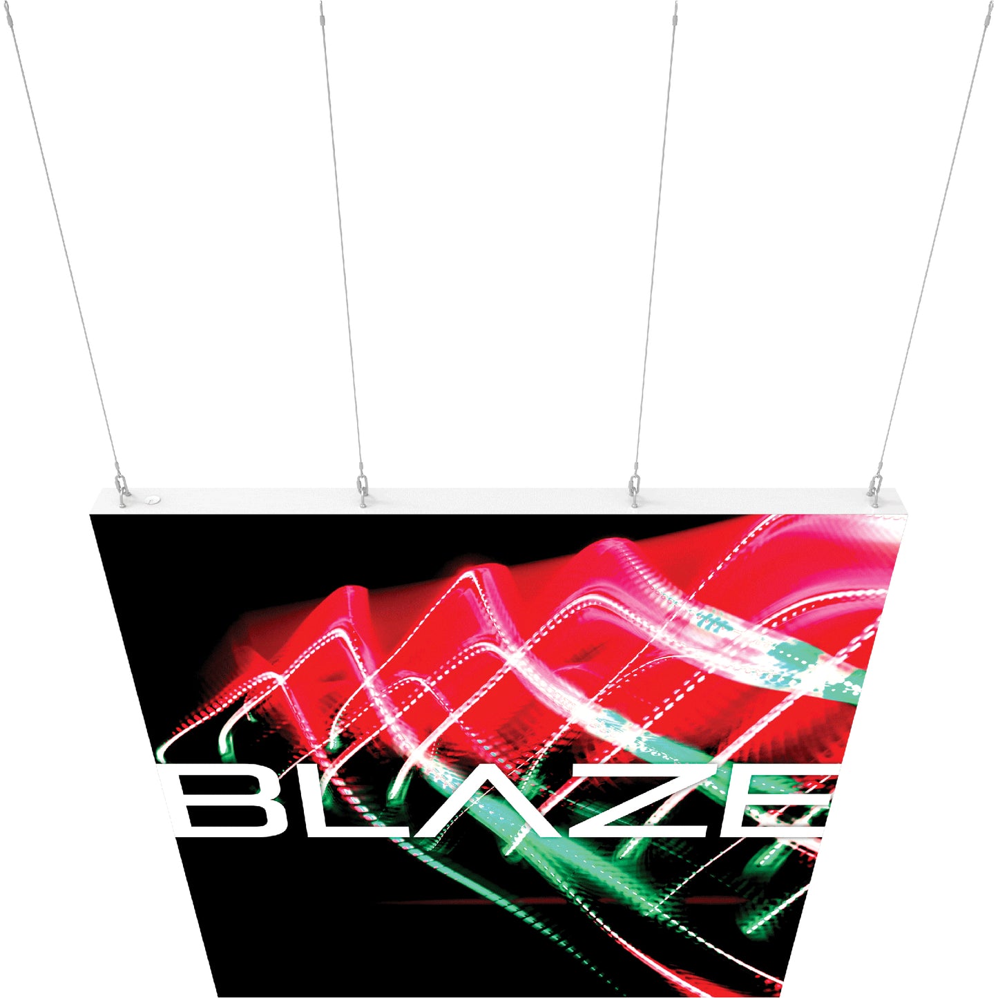 Blaze™ Hanging Light Box · 8' × 8'