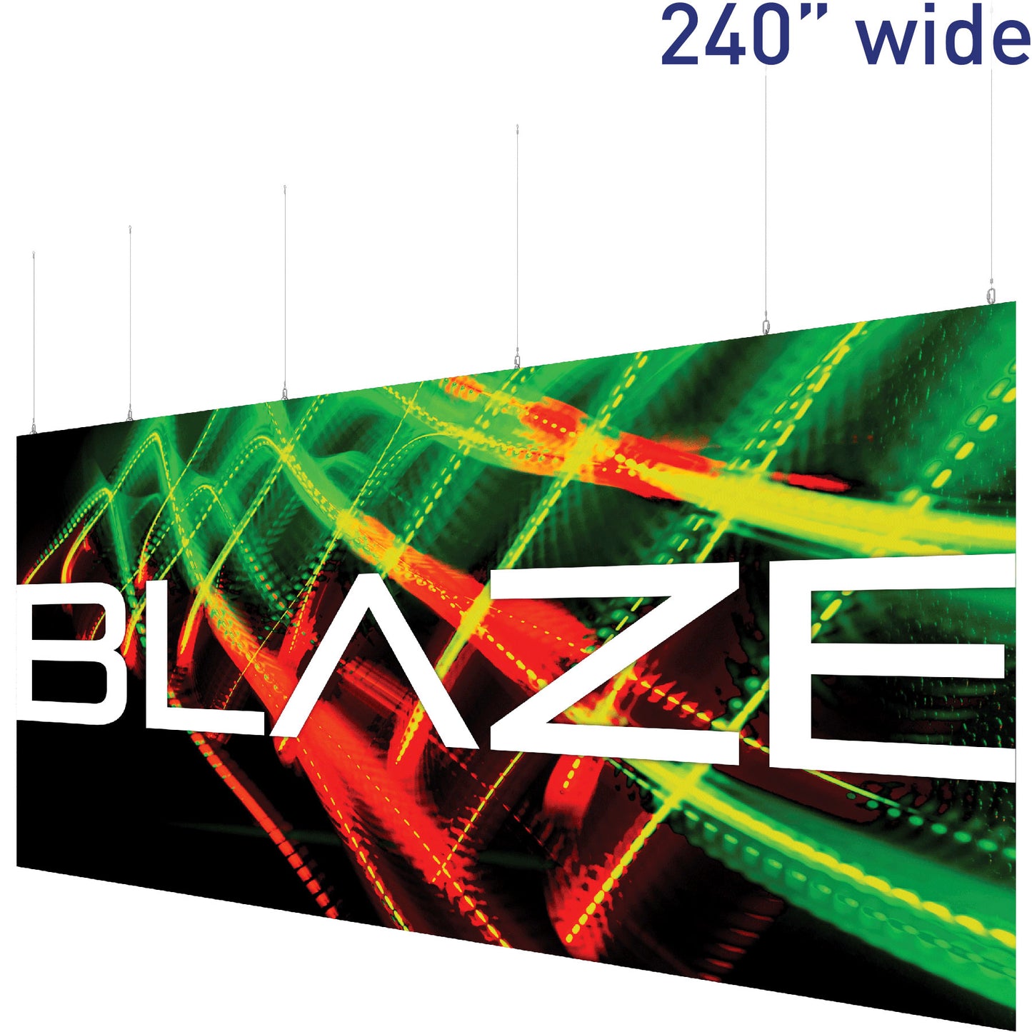 Blaze™ Hanging Light Box · 20' × 10'