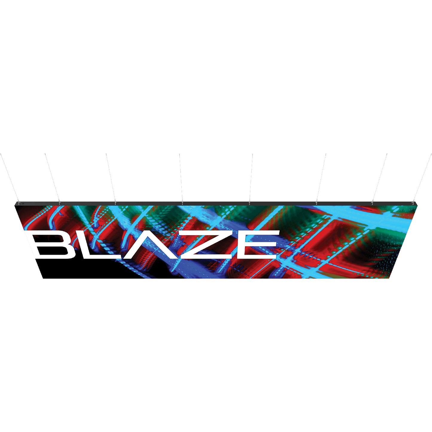 Blaze™ Hanging Light Box · 30' × 8'