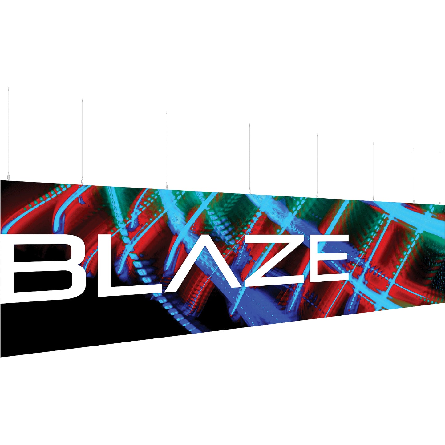 Blaze™ Hanging Light Box · 30' × 8'