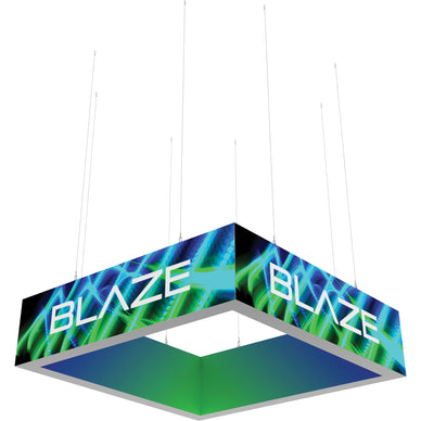 Blaze™ 3D Square Hanging Light Box · 8' × 2'