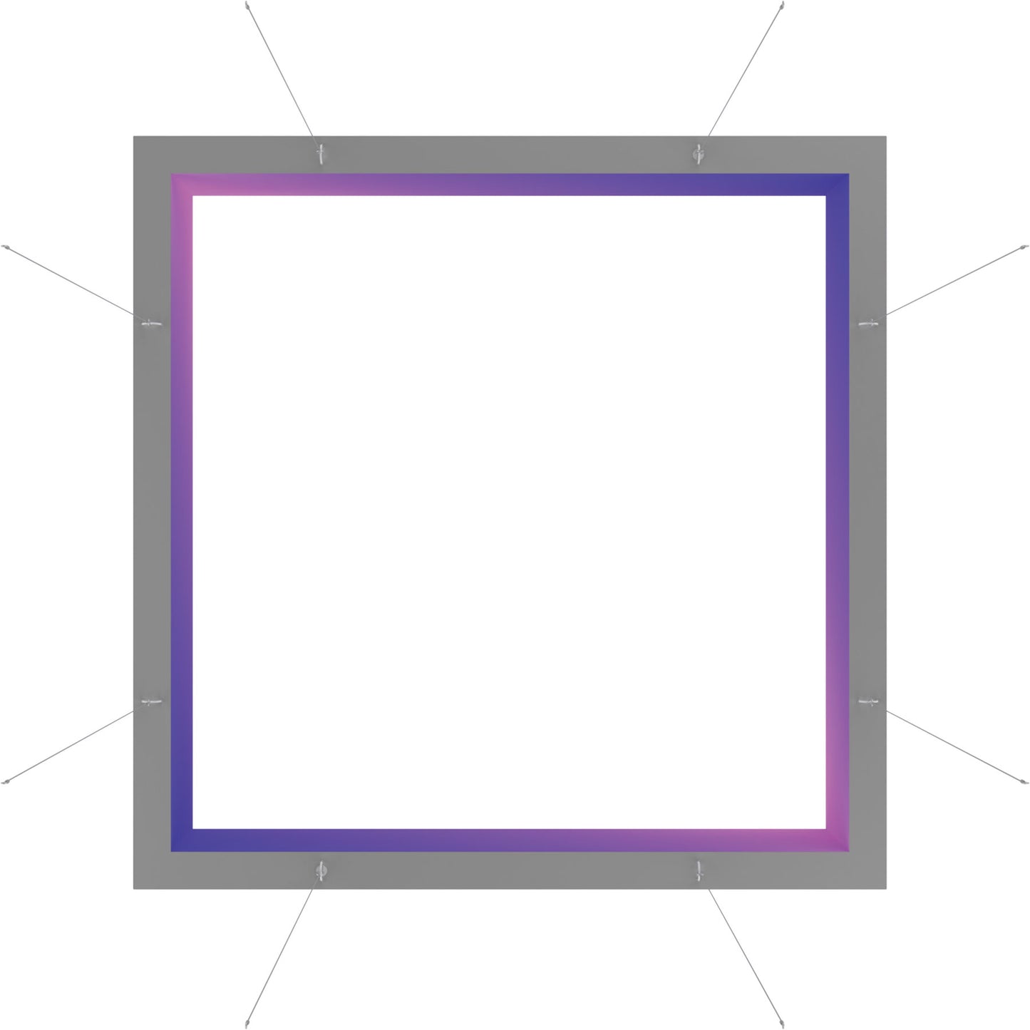 Blaze™ 3D Square Hanging Light Box · 10' × 2'