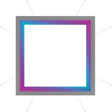 Blaze™ 3D Square Hanging Light Box · 10' × 4'