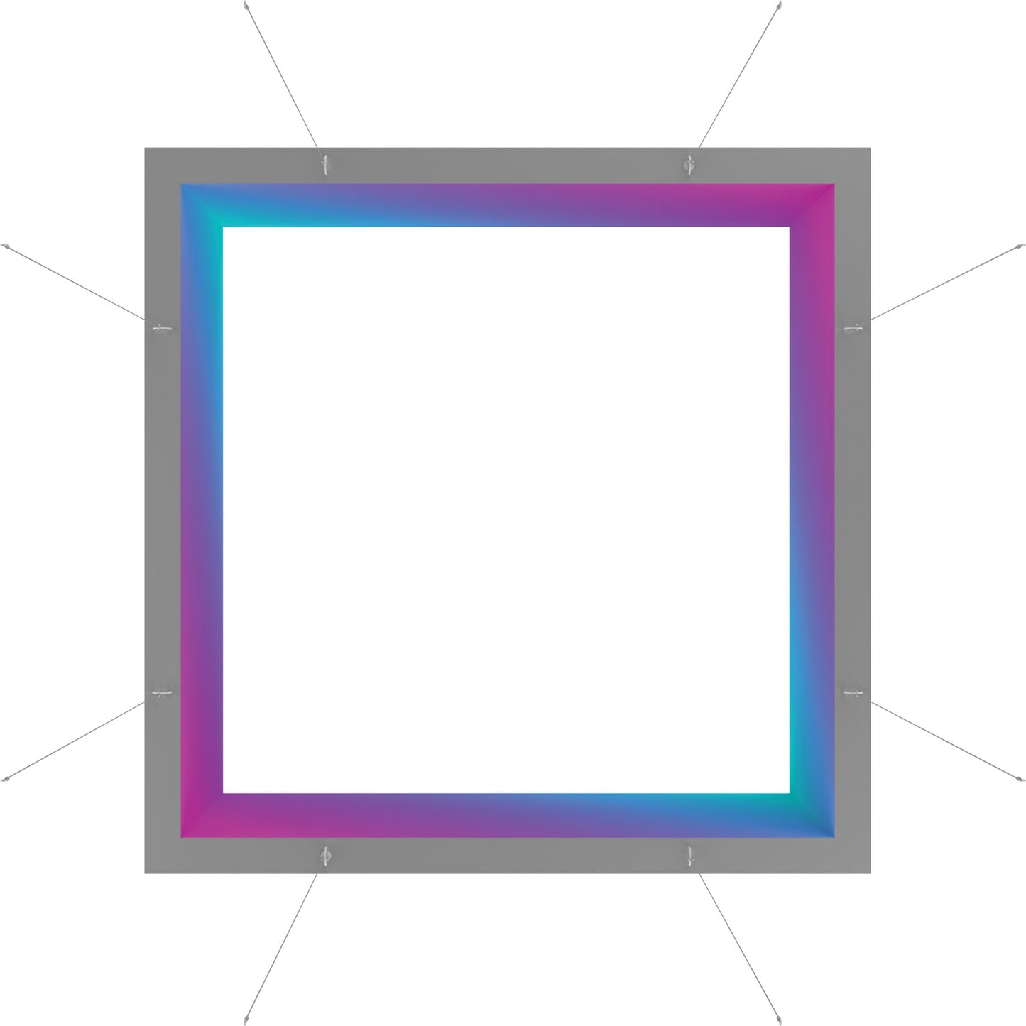 Blaze™ 3D Square Hanging Light Box · 10' × 4'