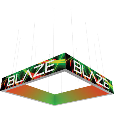 Blaze™ 3D Square Hanging Light Box · 12' × 2'