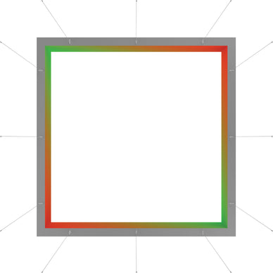 Blaze™ 3D Square Hanging Light Box · 12' × 2'