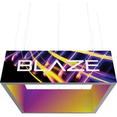 Blaze™ 3D Square Hanging Light Box · 12' × 4'