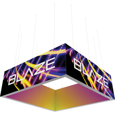 Blaze™ 3D Square Hanging Light Box · 12' × 4'