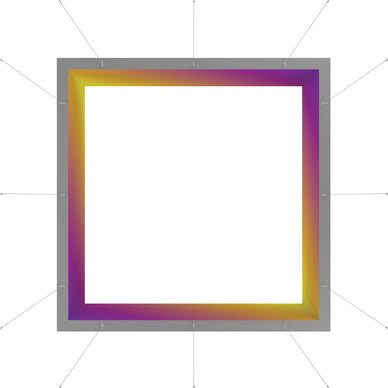 Blaze™ 3D Square Hanging Light Box · 12' × 4'