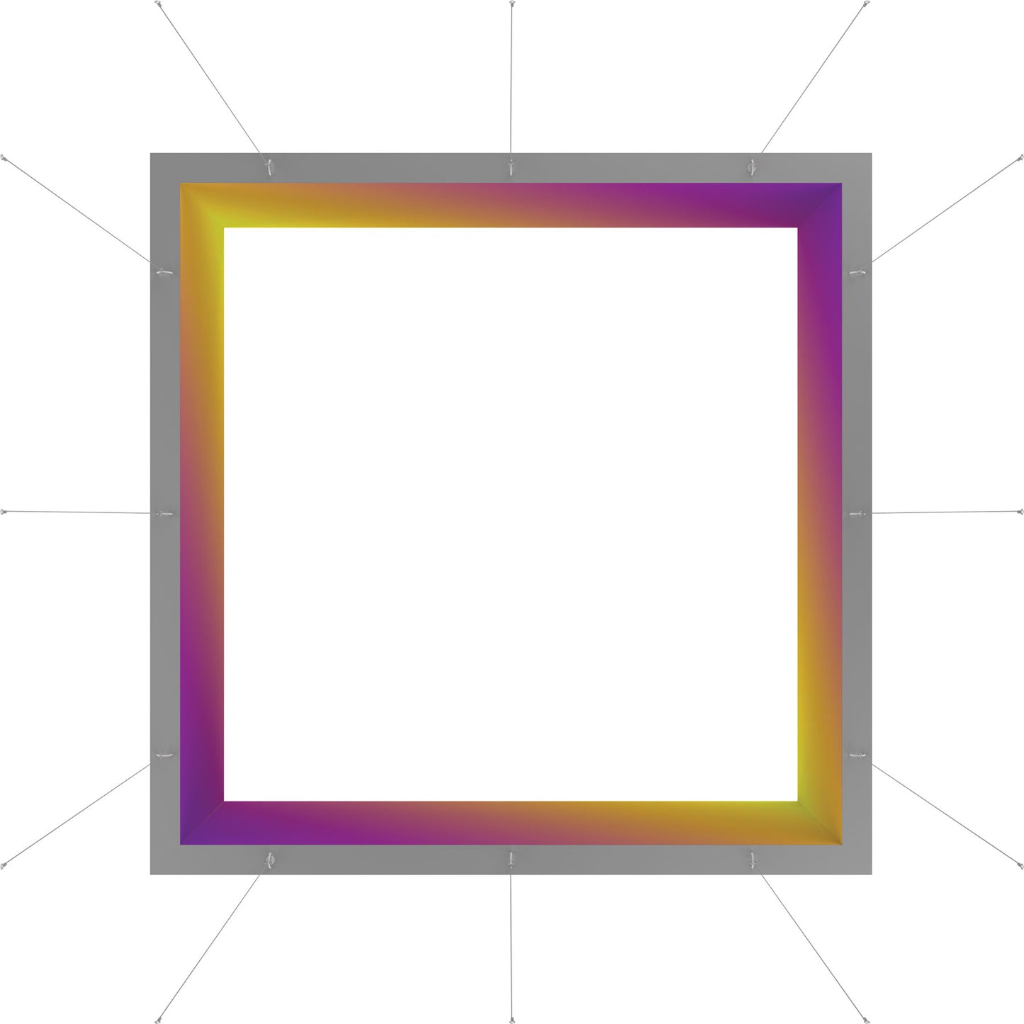 Blaze™ 3D Square Hanging Light Box · 12' × 4'