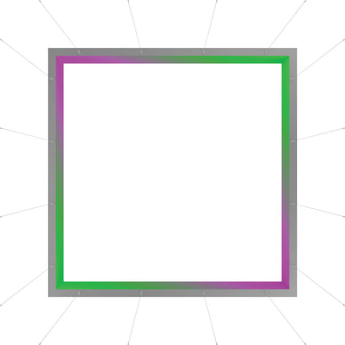 Blaze™ 3D Square Hanging Light Box · 16' × 2'