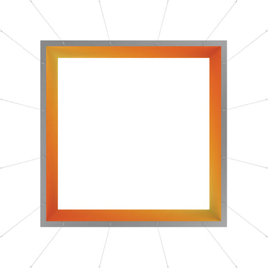 Blaze™ 3D Square Hanging Light Box · 16' × 4'