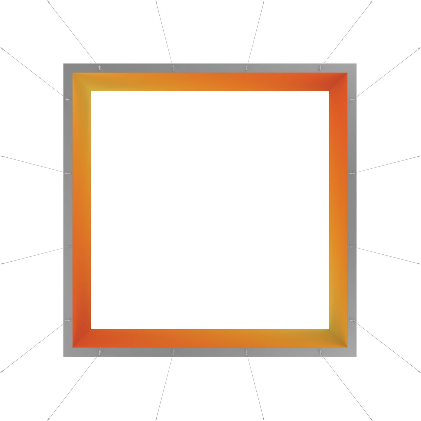 Blaze™ 3D Square Hanging Light Box · 16' × 4'