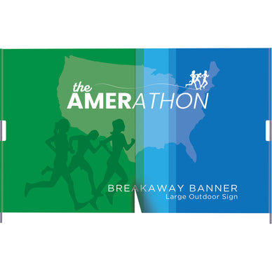 Breakaway™ Banner, Large · 144″w × 96″h