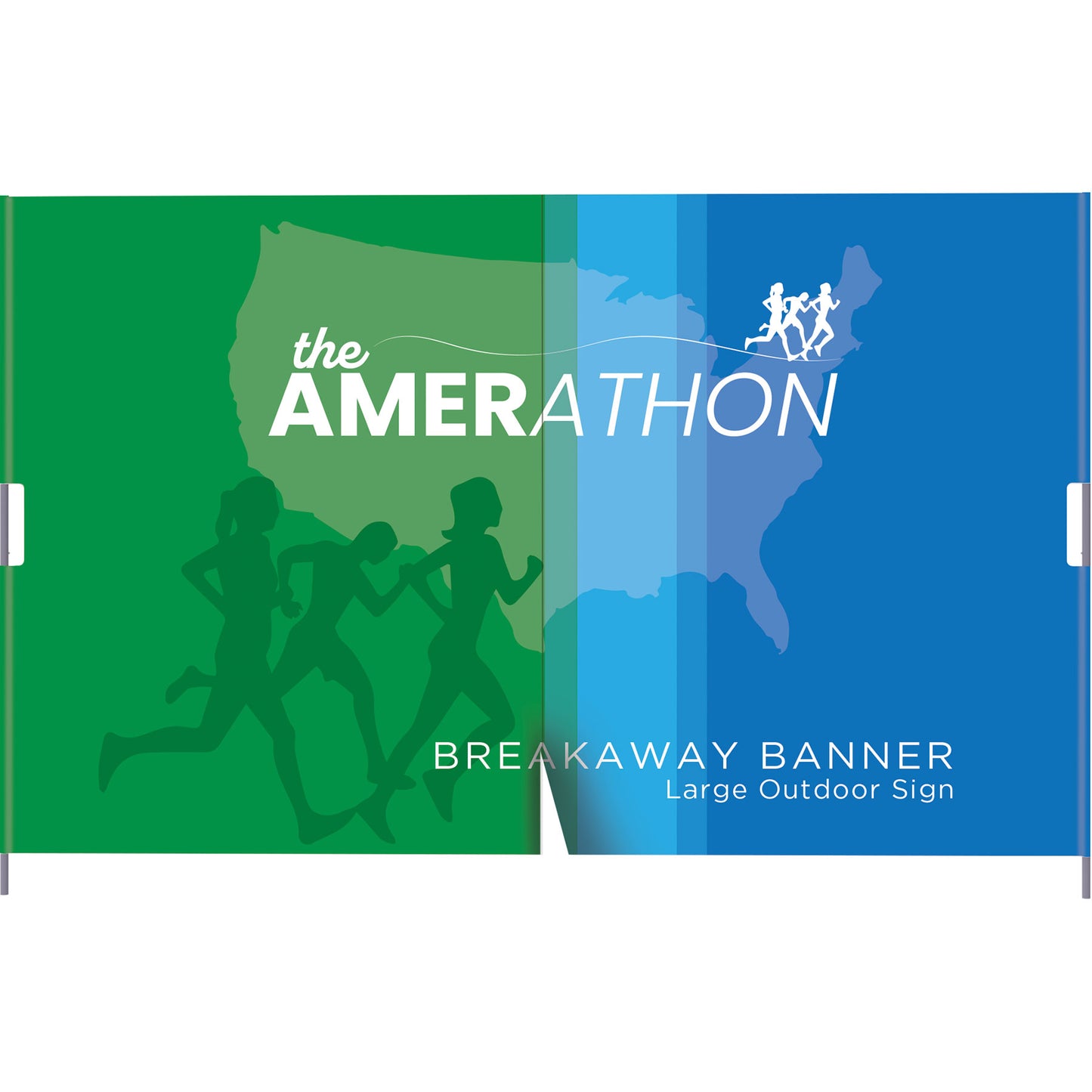 Breakaway™ Banner, Large · 144″w × 96″h