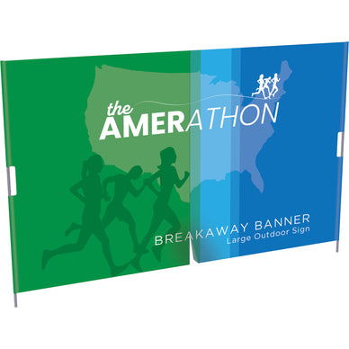 Breakaway™ Banner, Large · 144″w × 96″h