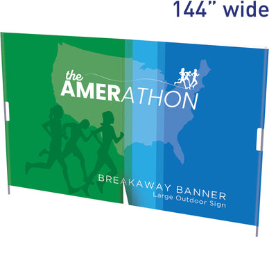 Breakaway™ Banner, Large · 144″w × 96″h