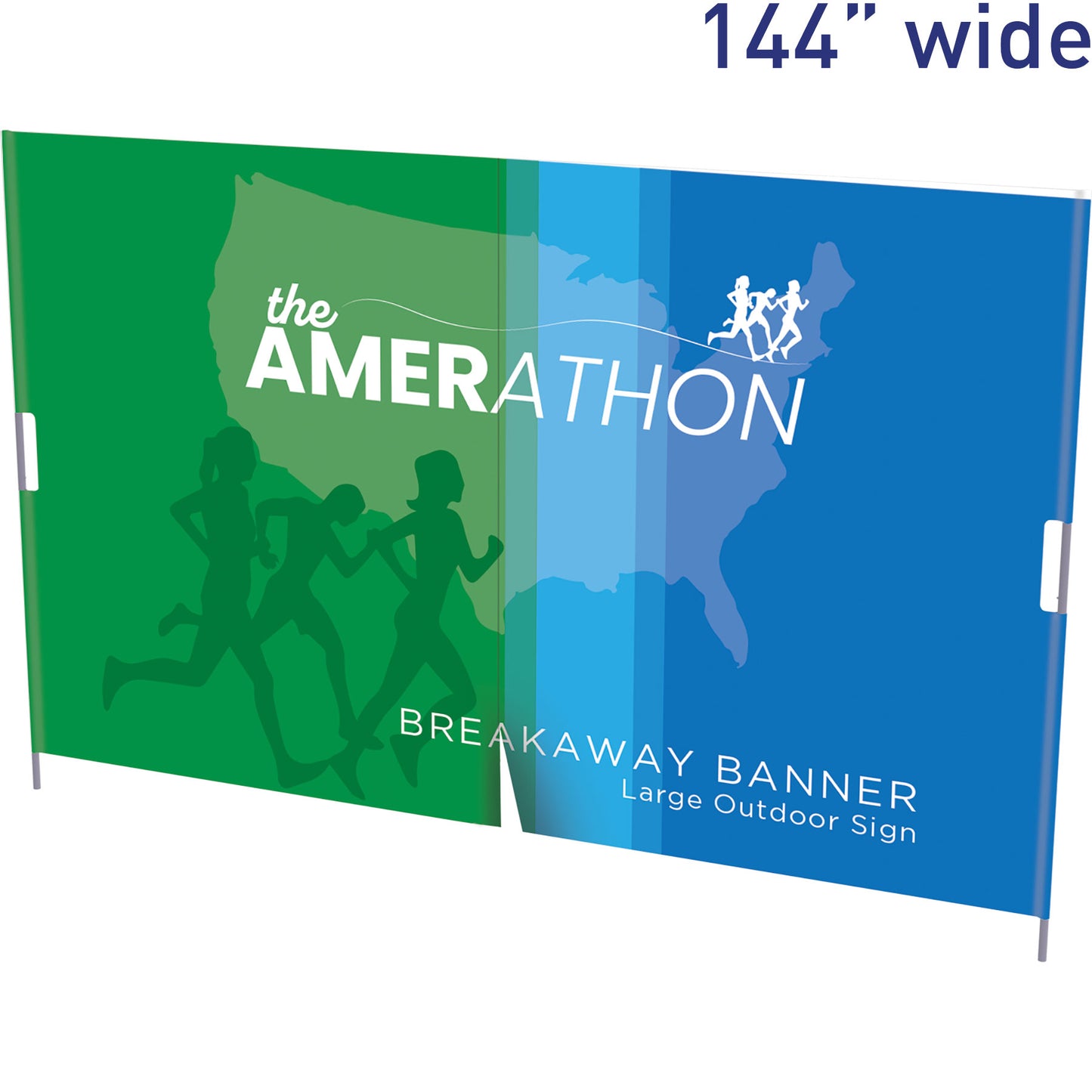 Breakaway™ Banner, Large · 144″w × 96″h