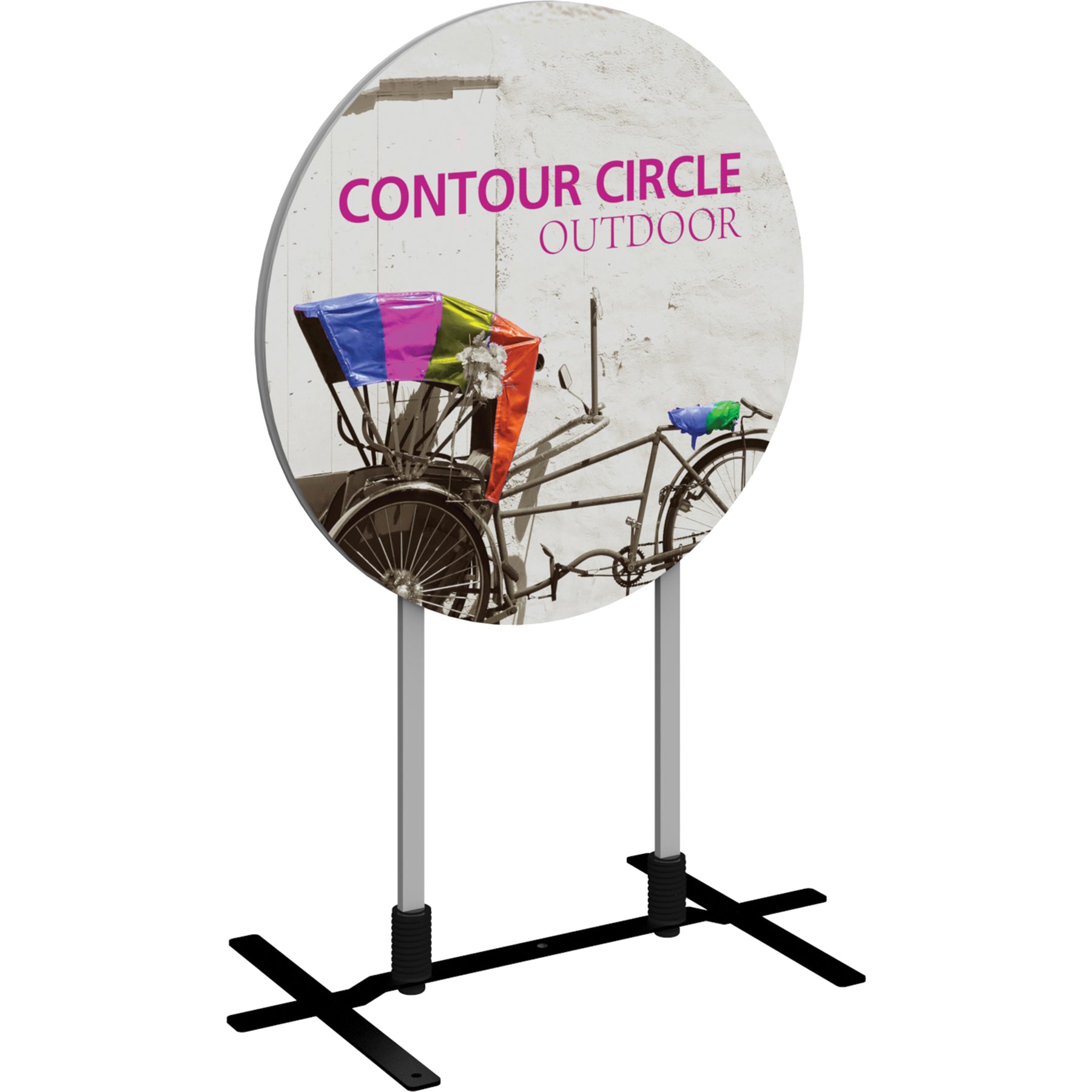 Contour™ CIRCLE-Shaped Indoor/Outdoor Sign – Epic Displays