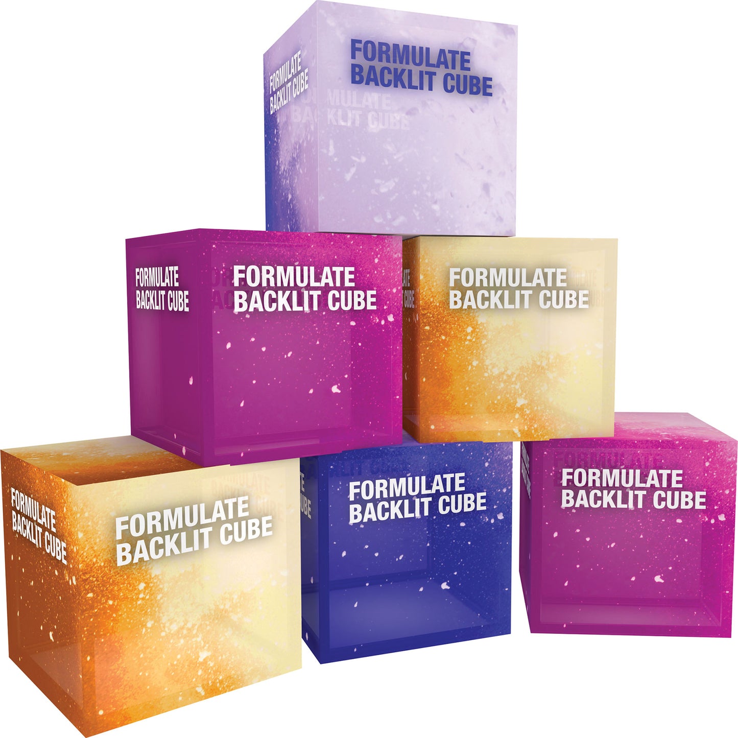 Formulate® Freestanding Cube · Backlit