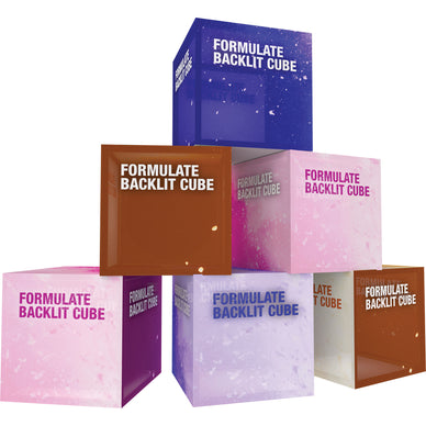 Formulate® Freestanding Cube · Backlit