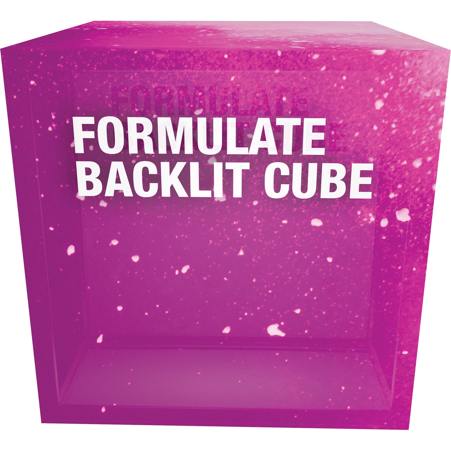 Formulate® Freestanding Cube · Backlit