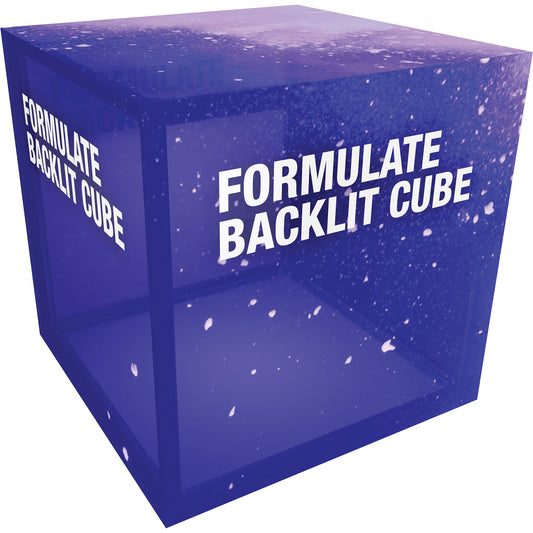 Formulate® Freestanding Cube · Backlit