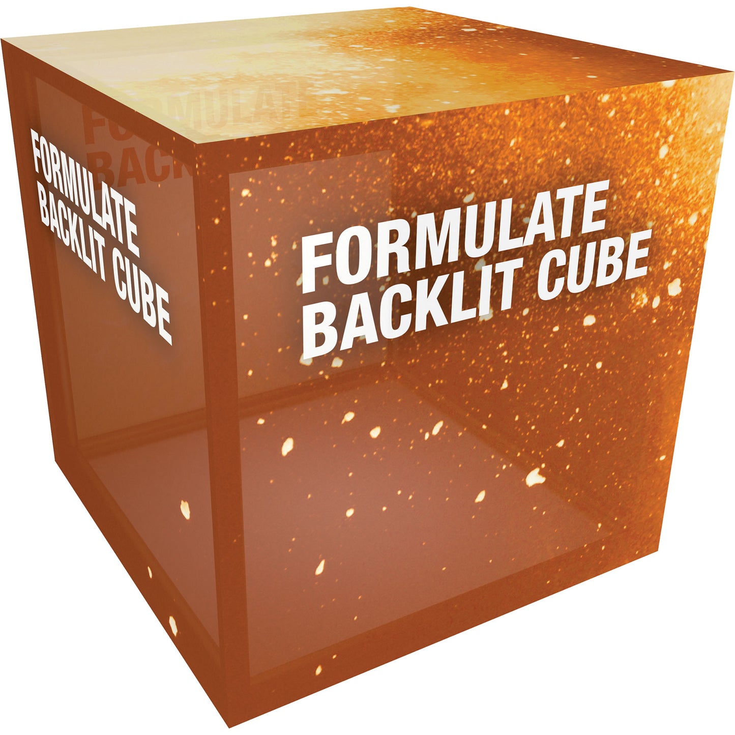 Formulate® Freestanding Cube · Backlit