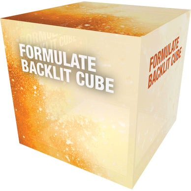 Formulate® Freestanding Cube · Backlit
