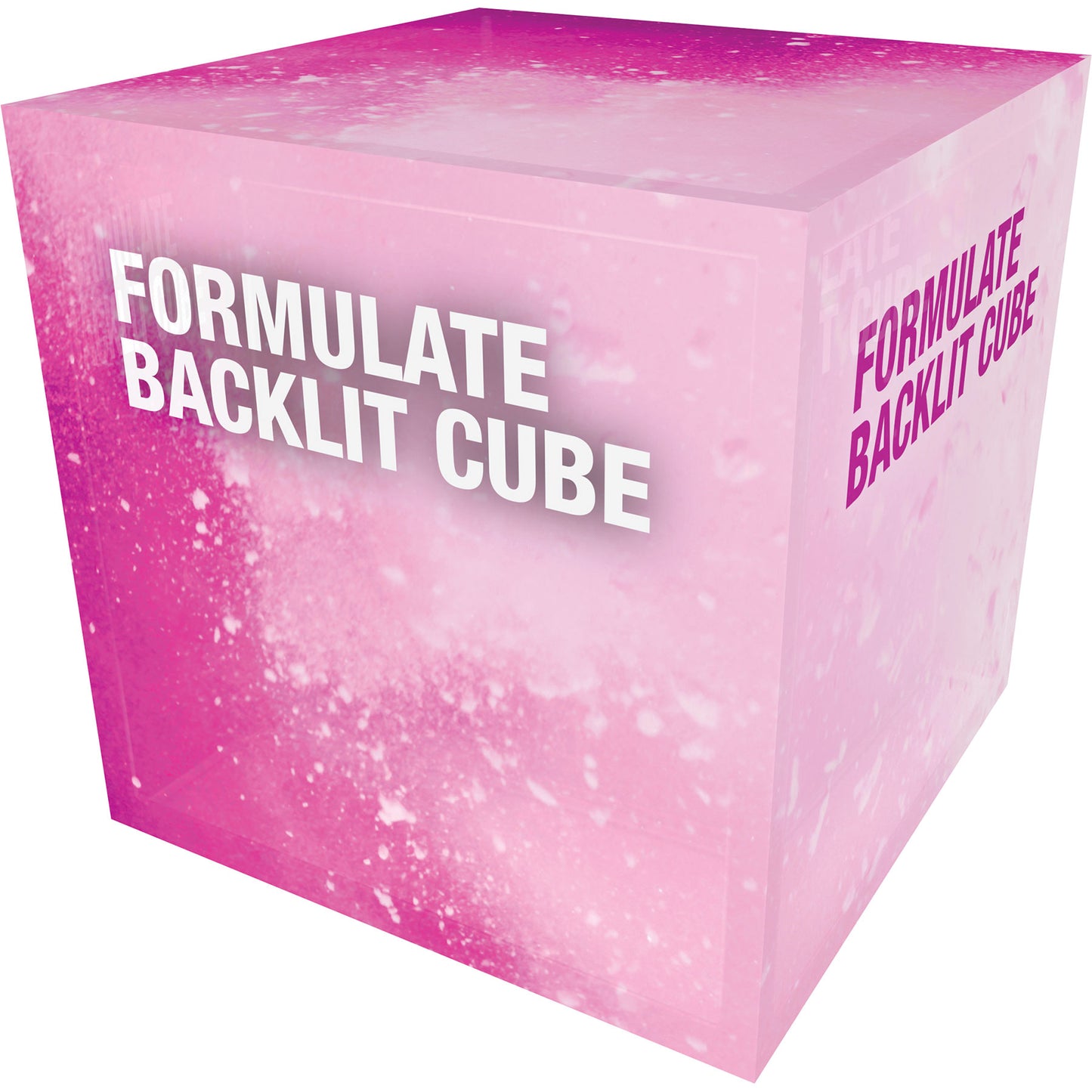 Formulate® Freestanding Cube · Backlit