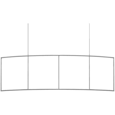 Formulate® Master Hanging Banner Sign · 10′ × 3′ Curved Panel