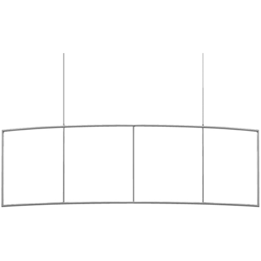 Formulate® Master Hanging Banner Sign · 10′ × 3′ Curved Panel
