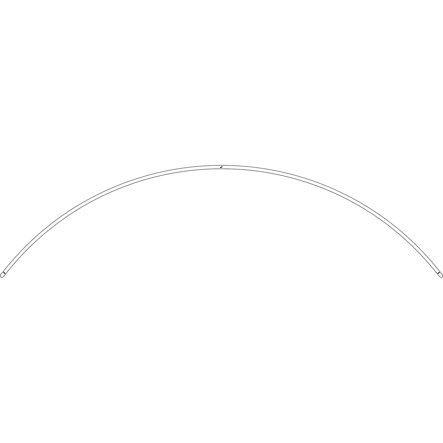 Formulate® Master Hanging Banner Sign · 10′ × 3′ Curved Panel