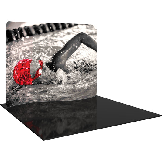 10' Serpentine Curve Display Booth