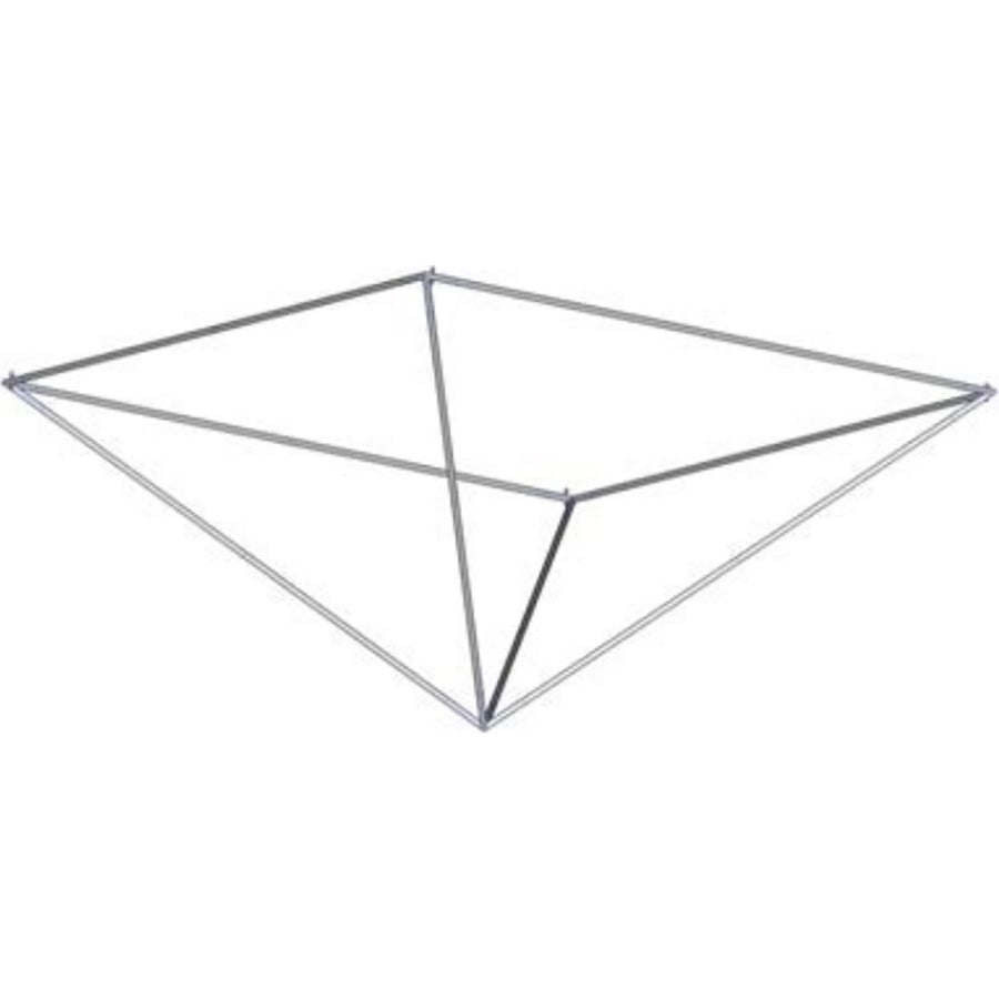 Hanging Faed Pyramid Sign Formulate® Master Hanging Banner Sign · 10′ × 5′ Four-Sided Pyramid ...