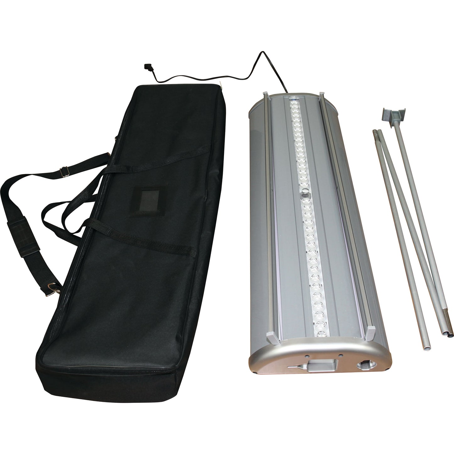 Illumistand Base, Pole, Power Cord, and Carry Bag