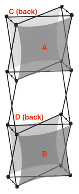 Replacement Graphics for Xclaim 2½′ Tower Display · Kit 03